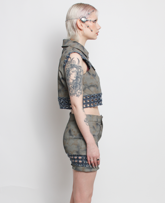 APOCALYPTIC SKIRT OLIVE CAMOUFLAGE V2