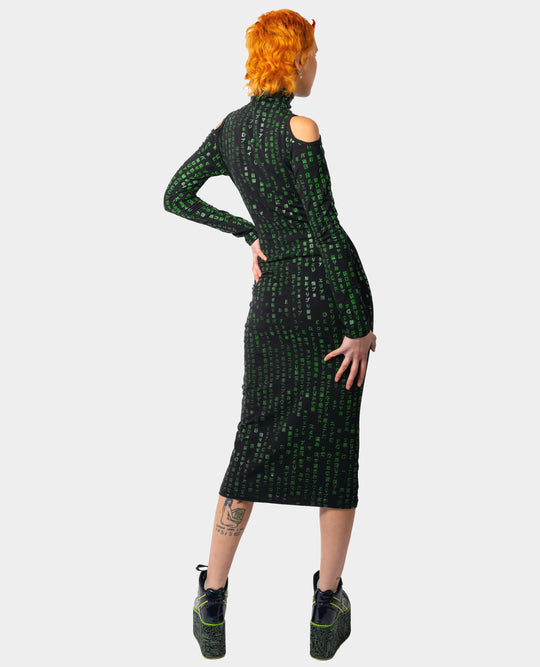 WOMENS DRESS L/S BINARY