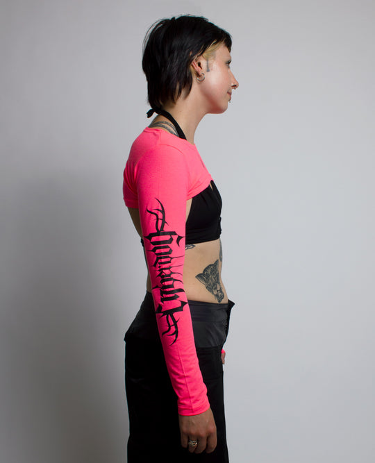 CROP LONG SLEEVE TOP CYBERLUX
