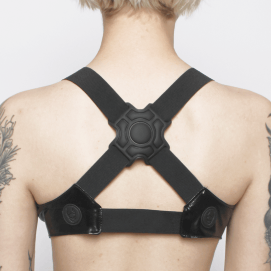 CYBAURA BRALETTE BLACK WET LOOK