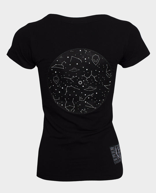 STARGAZER T-SHIRTS GIRLS BLACK