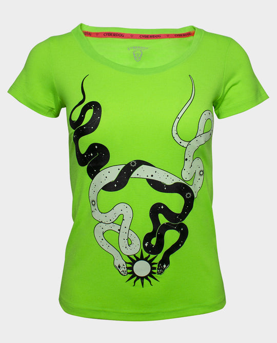 STARGAZER T-SHIRTS GIRLS GREEN