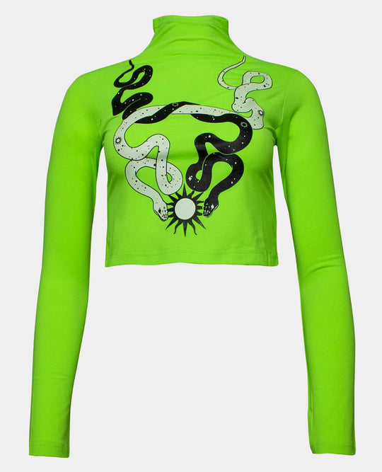 STARGAZER HIGH NECK TOP GREEN
