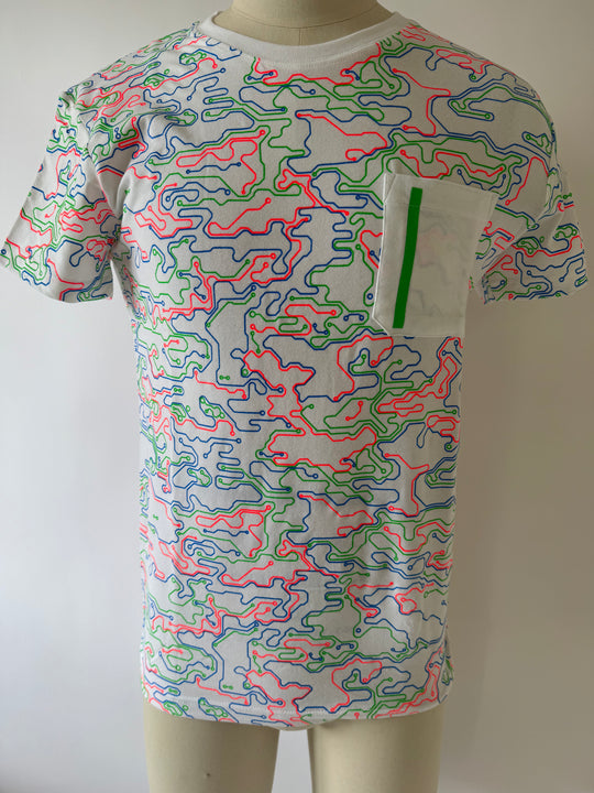 POCKET TEE MICROCAMO NEON