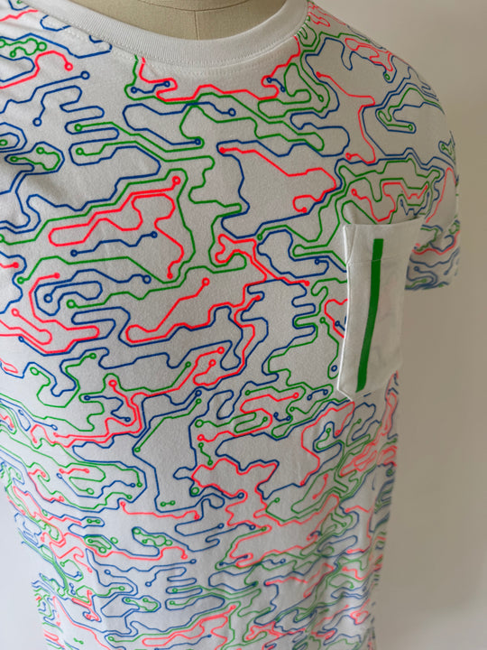 POCKET TEE MICROCAMO NEON