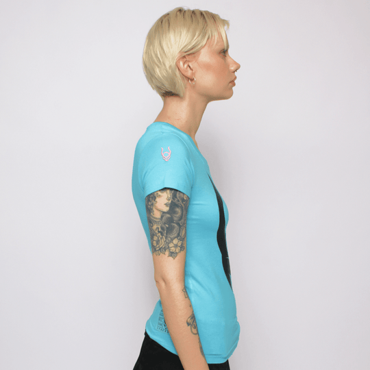 INVASION T-SHIRT TURQUOISE WOMENS