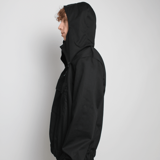 MULTI POCKET WINDCHEATER BLACK