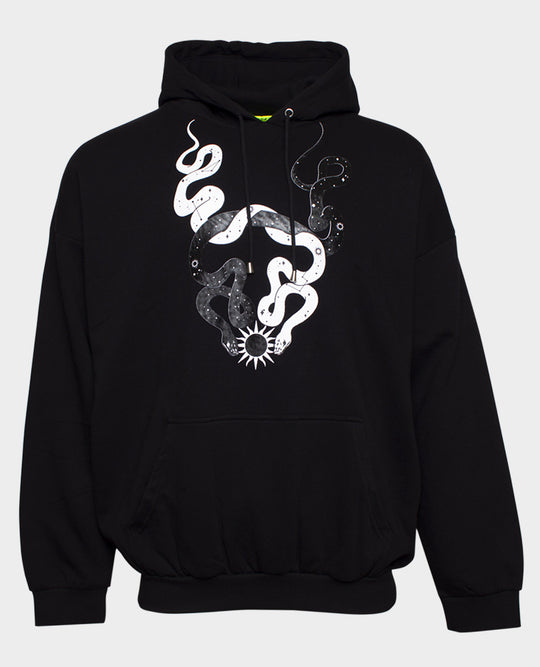 STARGAZER OVERSIZE HOODIE BLACK