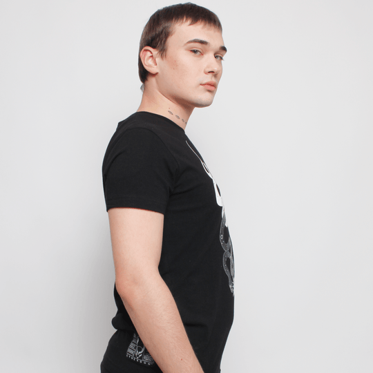 STARGAZER T-SHIRT MENS BLACK