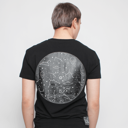 STARGAZER T-SHIRT MENS BLACK