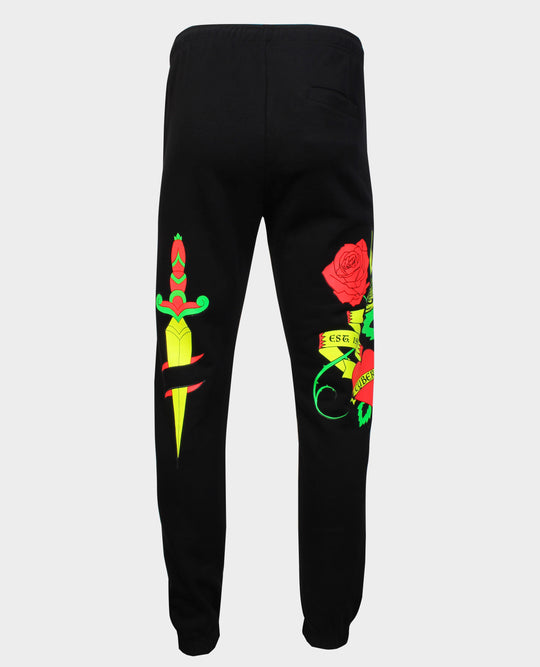 SUPERSIZE TATTOO ROSE JOGGER