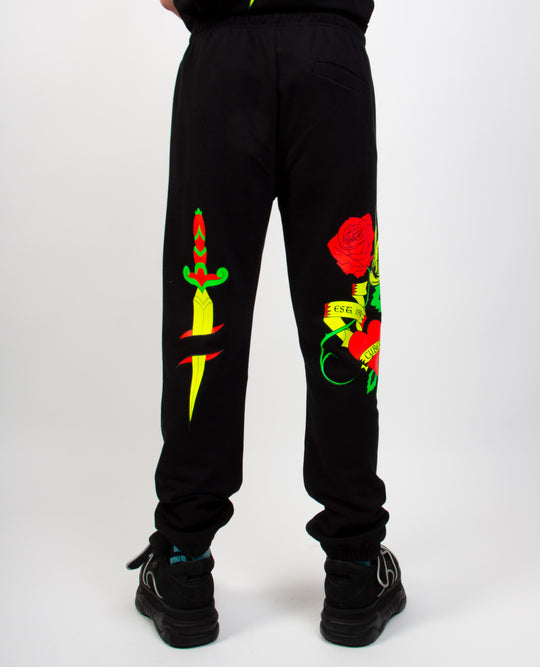 SUPERSIZE TATTOO ROSE JOGGER