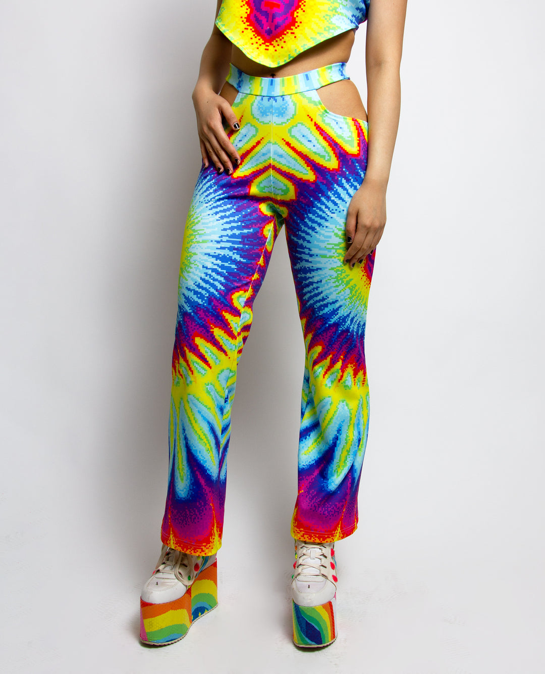 TIE DYE FLARES