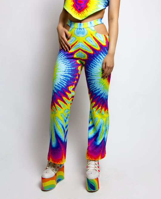 TIE DYE FLARES