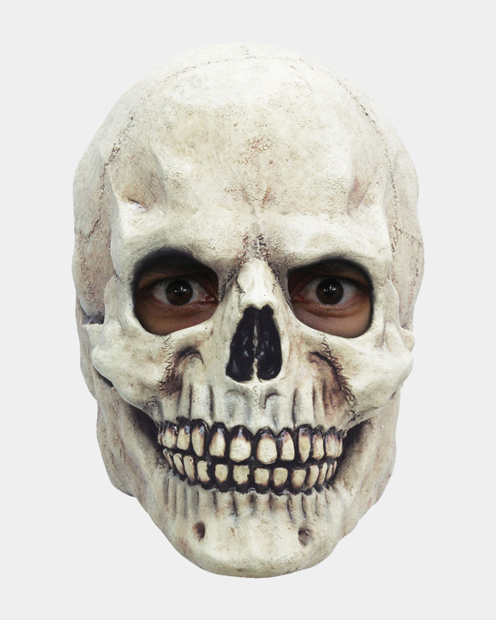 WHITE SKULL OVERHEAD MASK