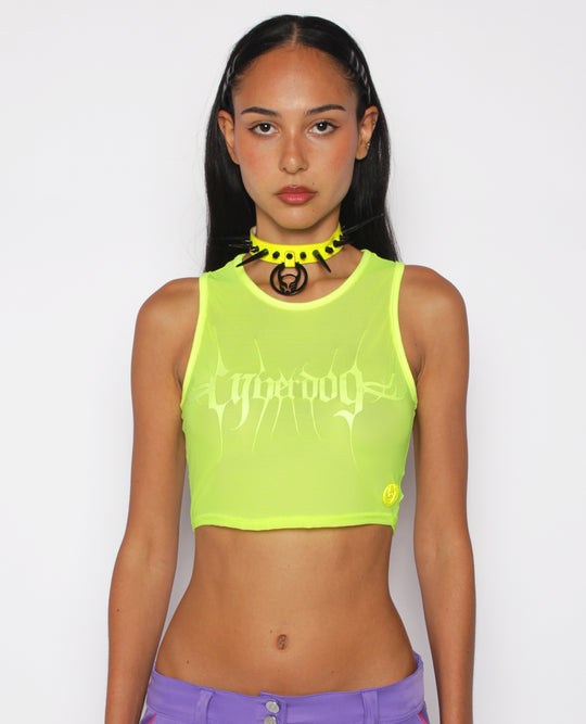 CROP MESH VEST CYBERLUX