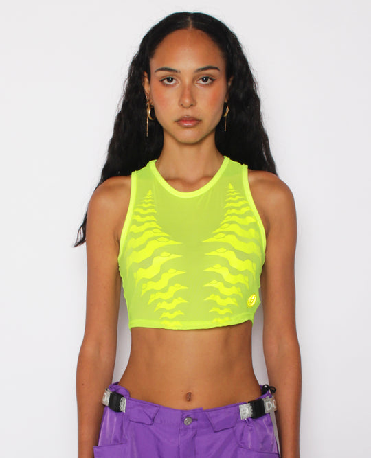 CROP MESH VEST EXO