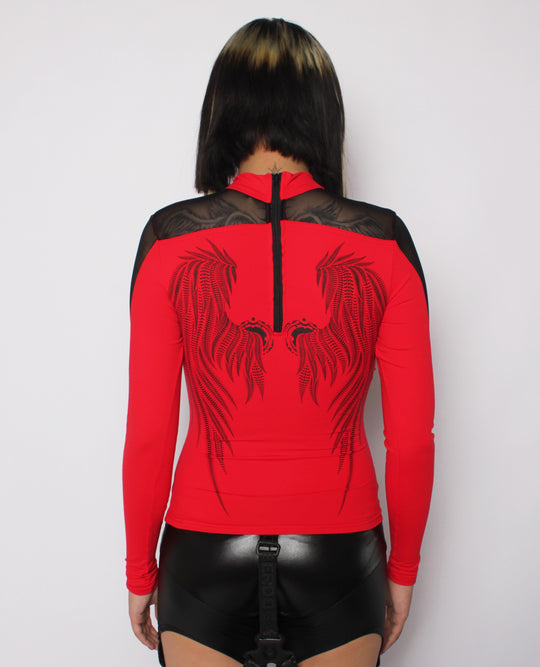 GIGA WINGS MESH L/S TOP