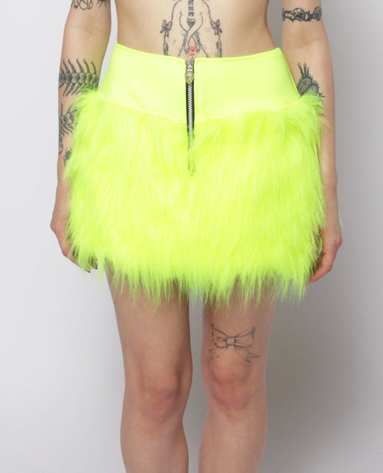 FUR MINI SKIRT