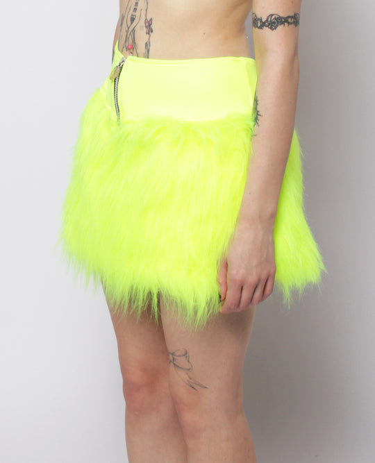FUR MINI SKIRT