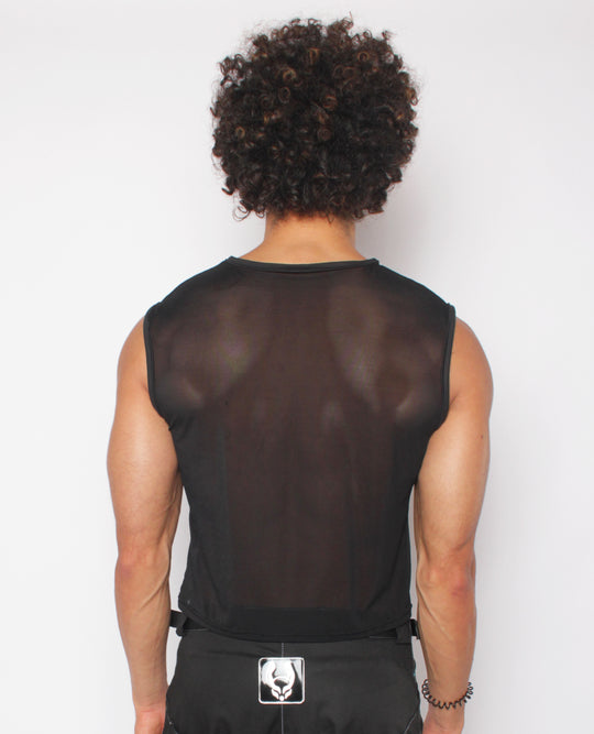 MESH VEST LOGO