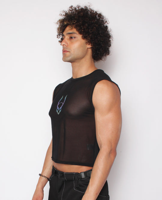 MESH VEST LOGO