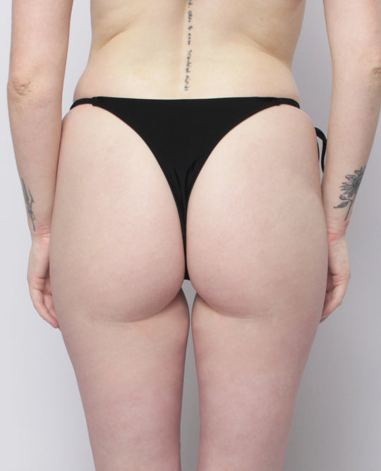 PIERCED LOGO BIKINI BOTTOM