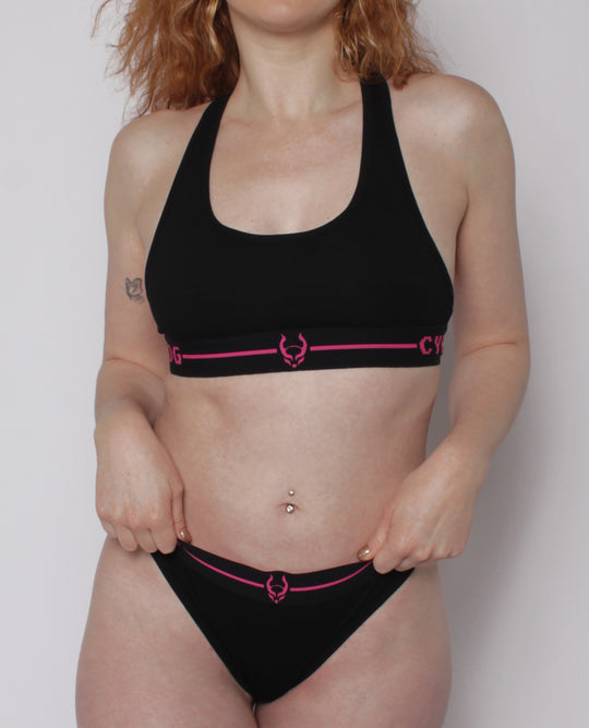 ORIGINALS SPORTS BRA BLACK / PINK