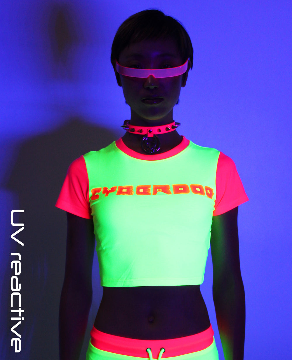 WOMEN CROP TEE RAVE WAVE