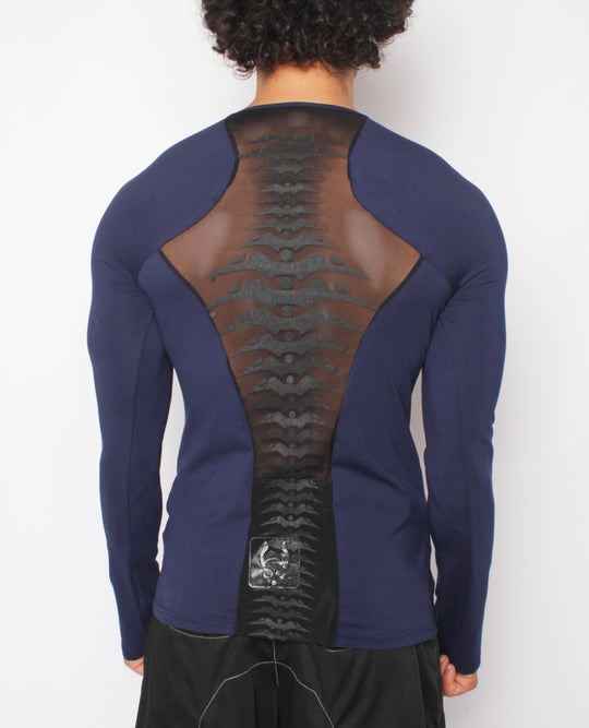 MENS SPINED MESH L/S TOP