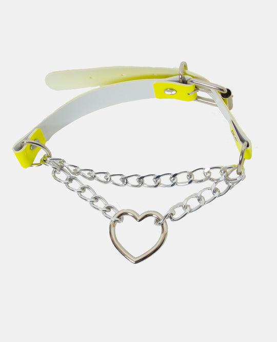 CHAIN HEART COLLAR