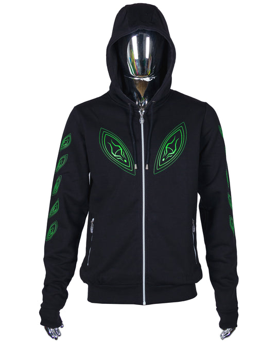 ZIP HOODY ALIEN EYES.