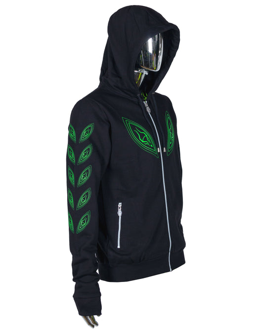 ZIP HOODY ALIEN EYES.
