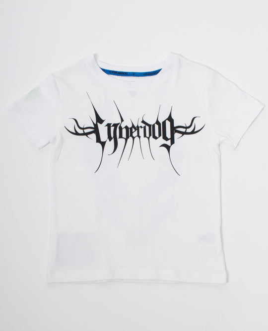 BOYS S/S CYBERLUX WHITE FRONT