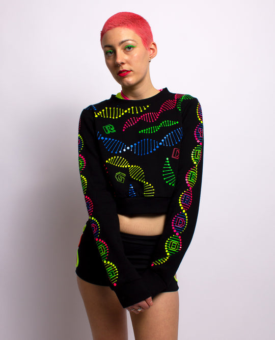 CROP AOP DNA SWEAT