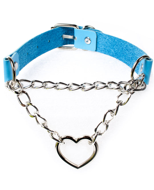 CHAIN HEART COLLAR.