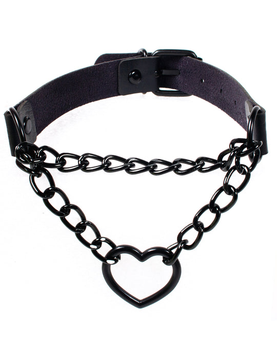 CHAIN HEART COLLAR.