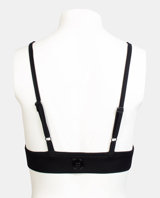 FUR BRALET BLACK/BLACK BACK