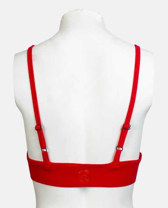 FUR BRALET RED/RED BACK