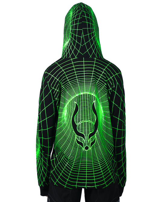 MENS WORMHOLE FUTURE HOODY.