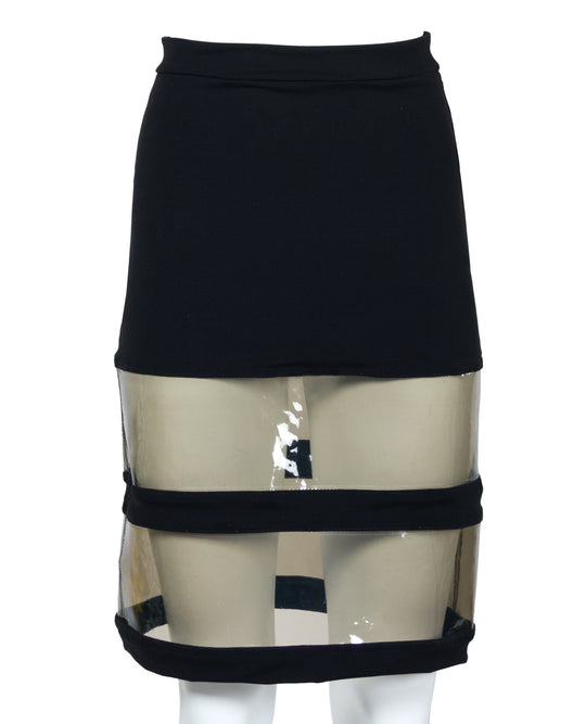 GLIMMER PVC SKIRT.