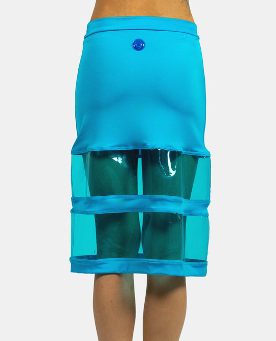 GLIMMER PVC SKIRT.