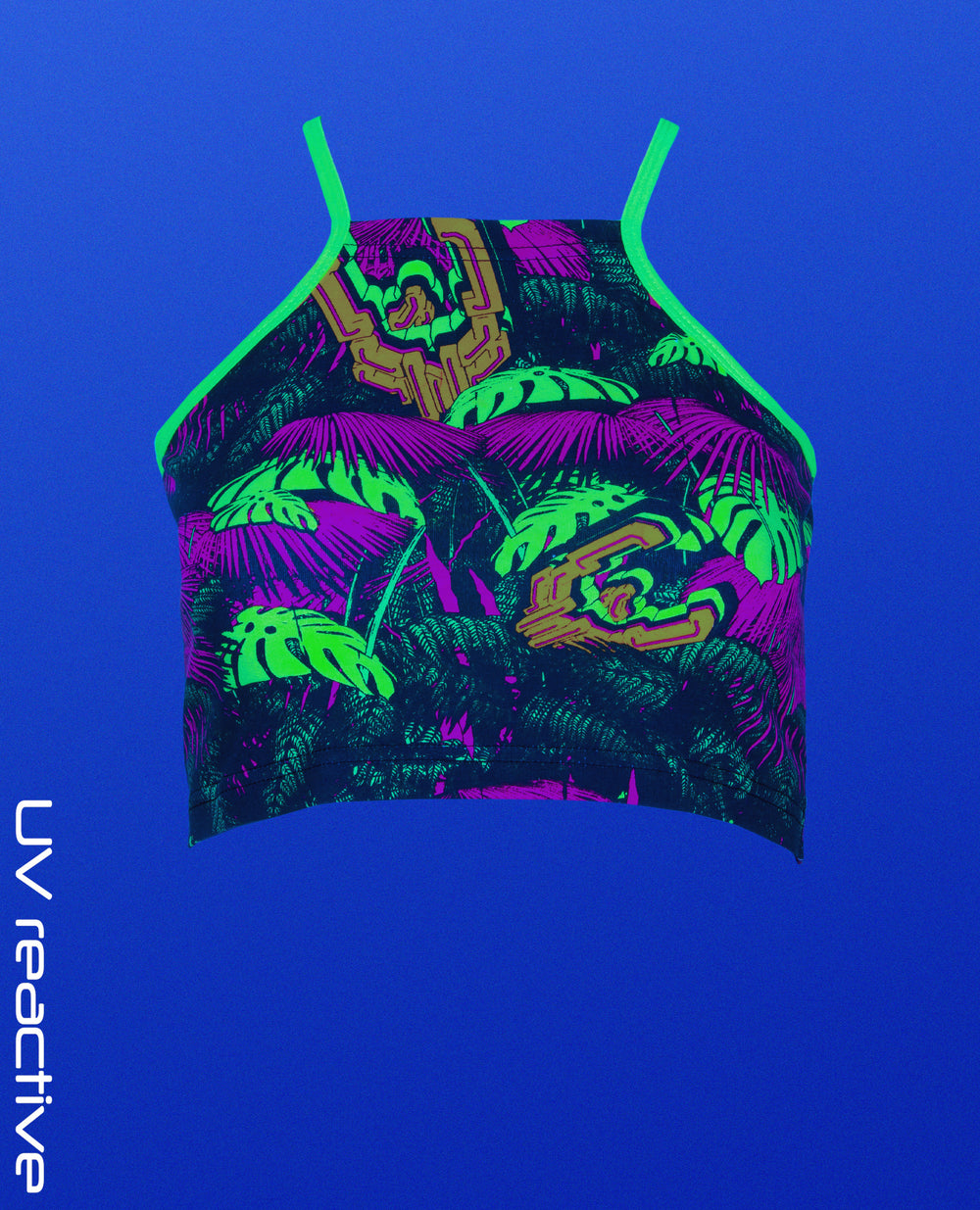 TANK CROP TOP NEON JUNGLE.