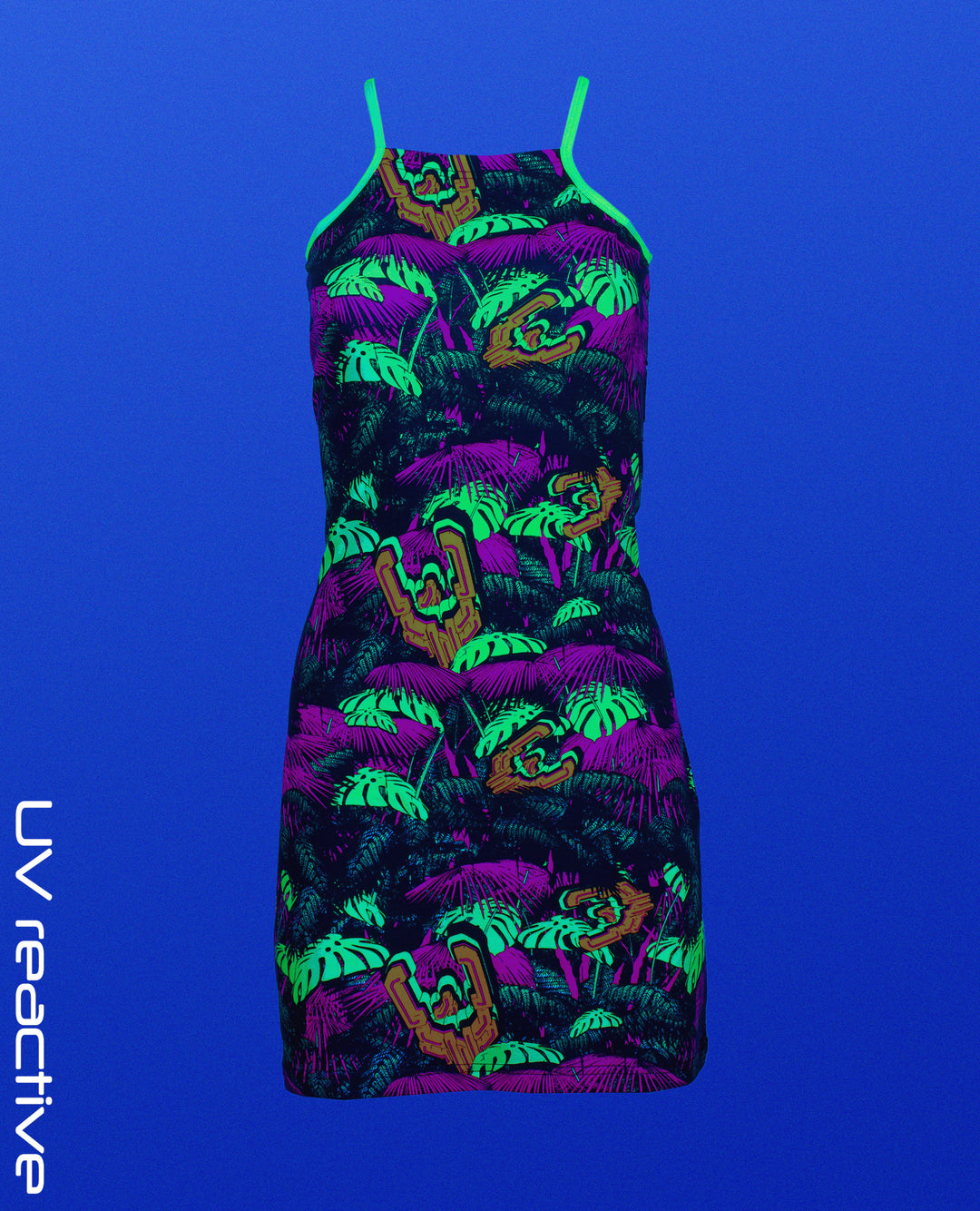TANK DRESS NEON JUNGLE.