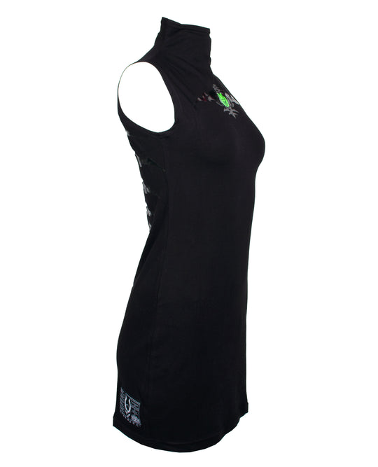 HI NECK DRESS GOTHIC EXO.