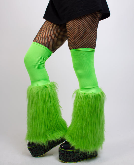 ICE LEG WARMERS FLUO GREEN
