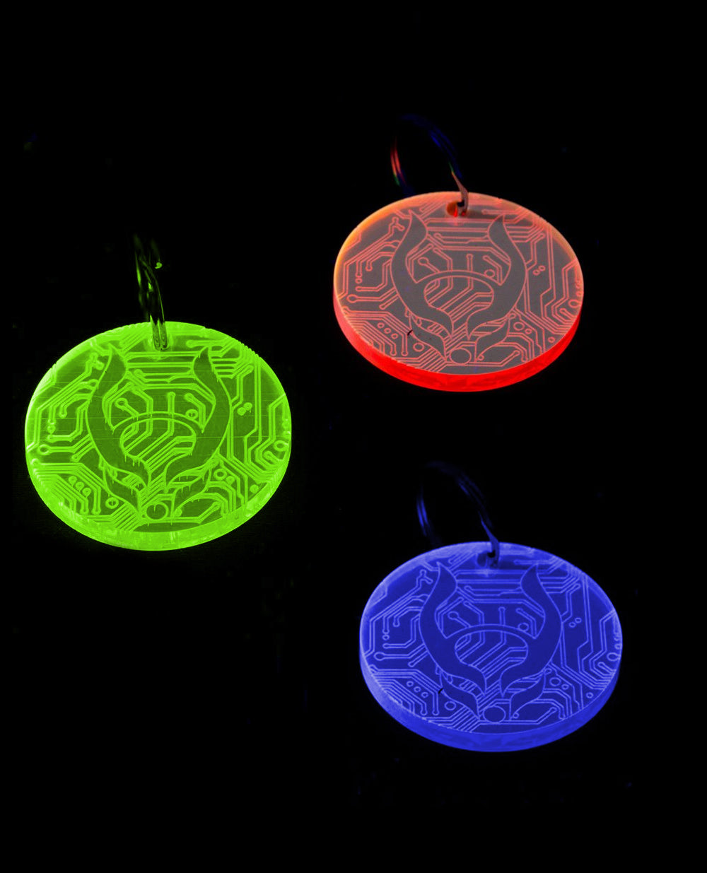 KEYRING MICROCHIP LOGO.