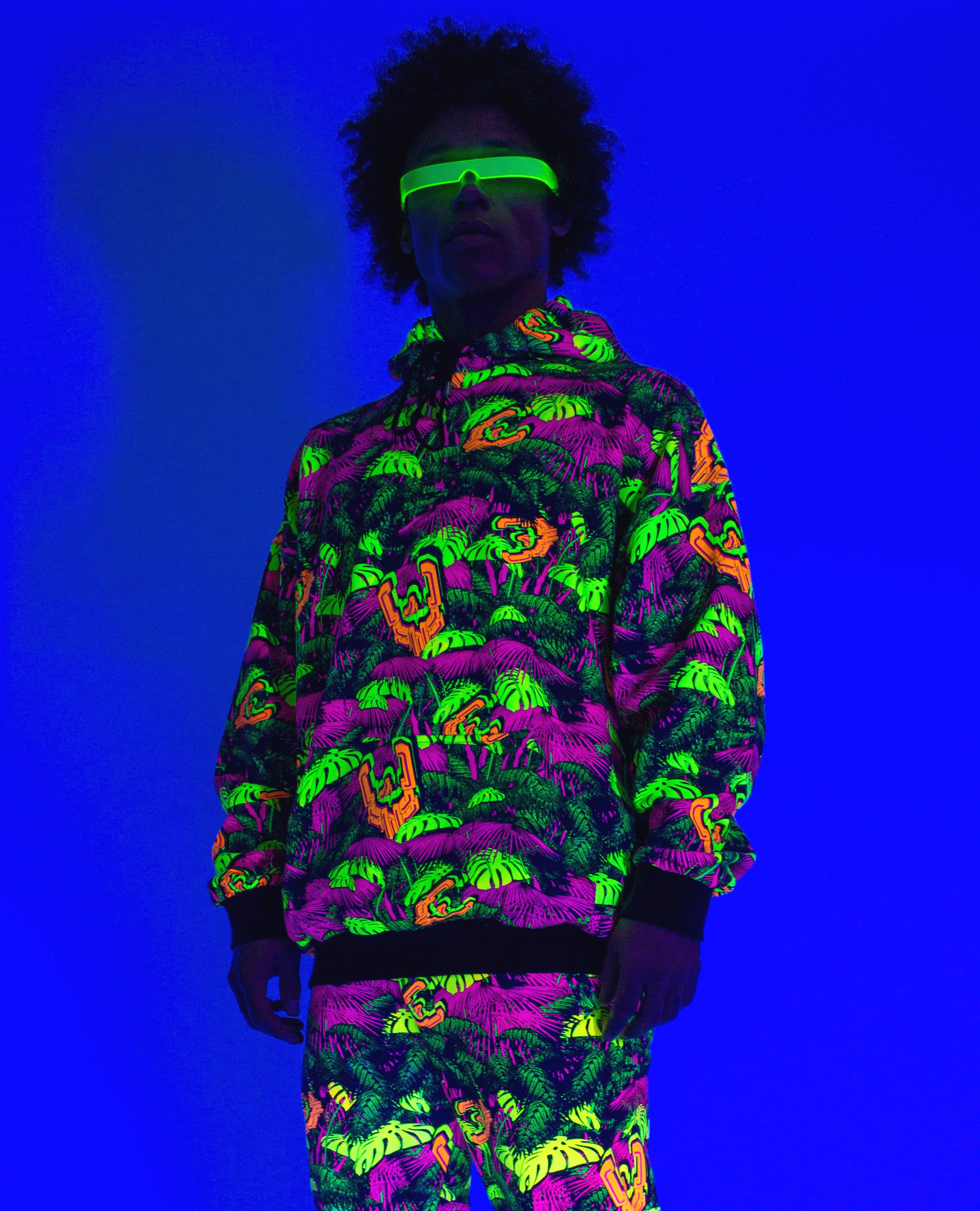OVERSIZED HOODY NEON JUNGLE.