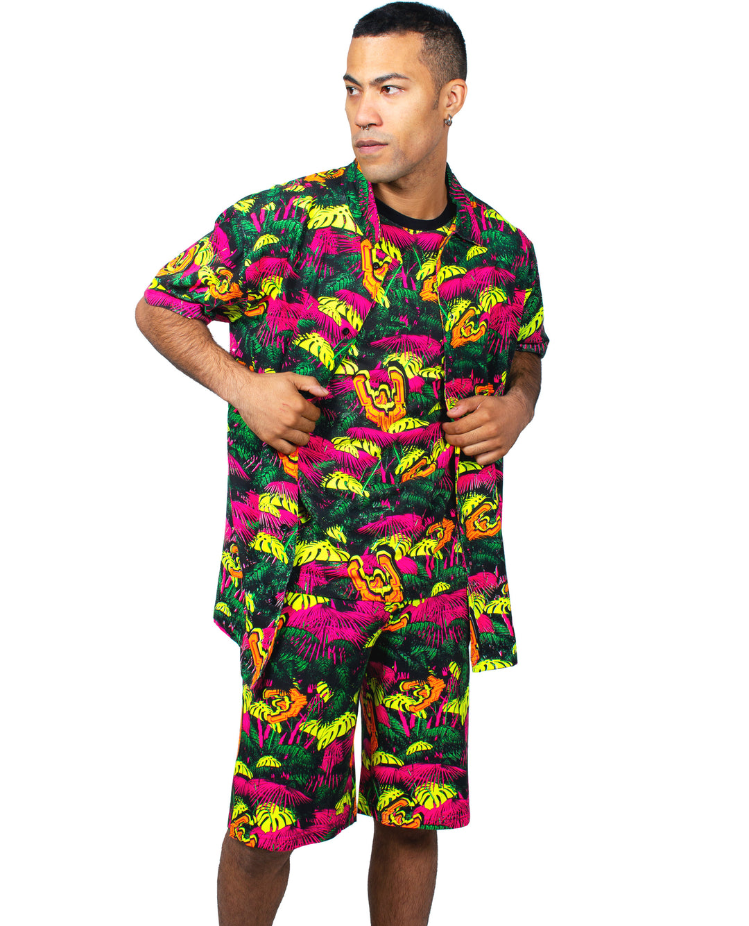 BASKET BALL SHORTS NEON JUNGLE.