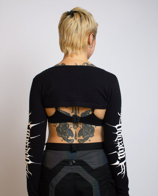 CROP LONG SLEEVE TOP CYBERLUX